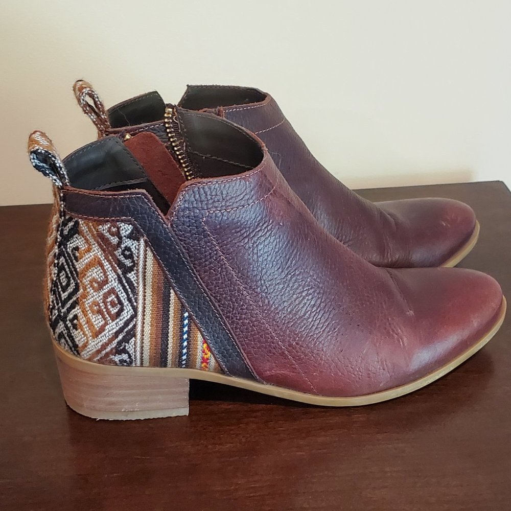 Inkaas Brown Leather Bootie